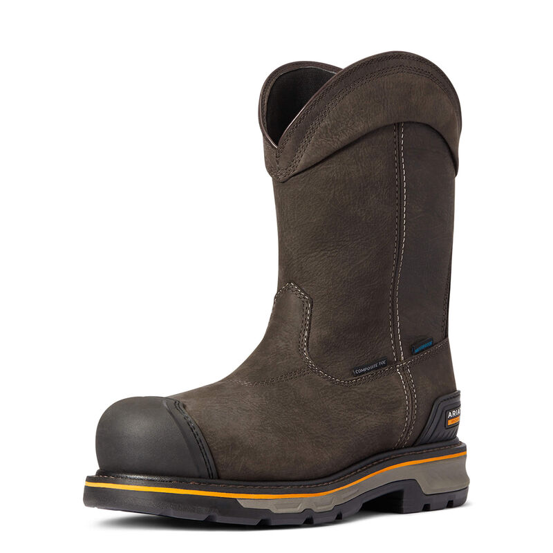 Ariat Arbeitsschuhe Herren - Stump Jumper Pull-On Waterproof Composite Toe DunkelBraun ( QMIBH-0296